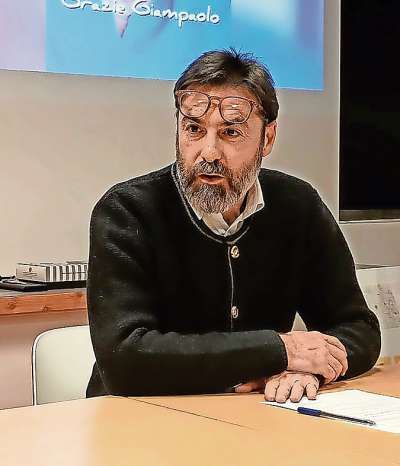 L prescident de la sezion Cai da Fodom e Col Matteo Righetto.
