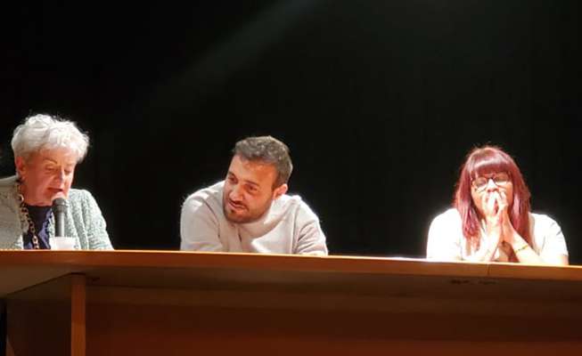 Mirella Florian con Gennaro Giudetti e Nadia Cadrobbi.

