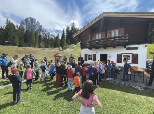 Na bl&ograve;ta grupa de mutons y mutans sun Pana per la festa di l&euml;ns.
