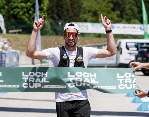Mauro Rasom al travert de la Loch Trail Cup 52km.
