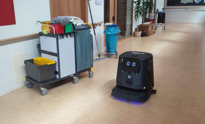 Roboc che siëia y che lava sö i func
