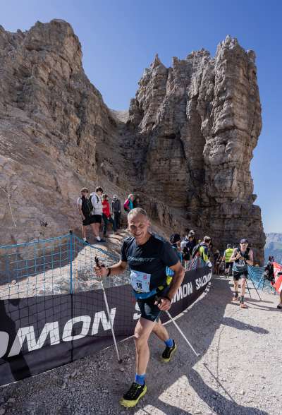 Erwin Riz &agrave; fat duta la 28 edizions de la Skyrace. (Foto Pegasomedia)

