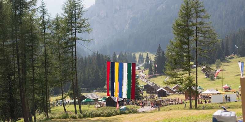 Alpinism protagonist a la Festa ta Mont