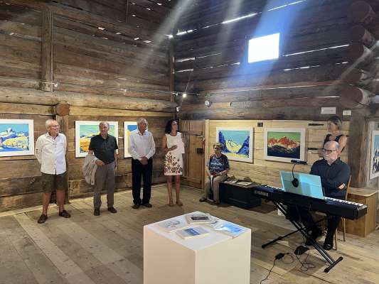 L'inaugurazion de la mostra de Fernando Brunel te Tobi&agrave; de Val.
