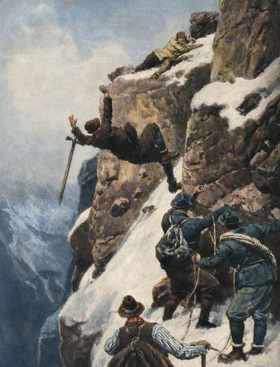 L dessegn de Achille Beltrame su la Domenica del Corriere dai 29 de aost del 1926.
