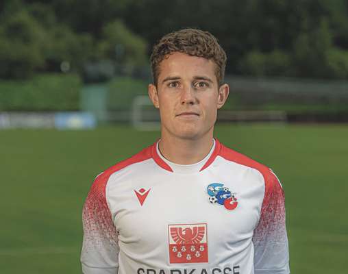 Mattias Rifesser &agrave; fat un di tr&euml;i goi per l Gherd&euml;ina. (Foto: FC Gherd&euml;ina)
