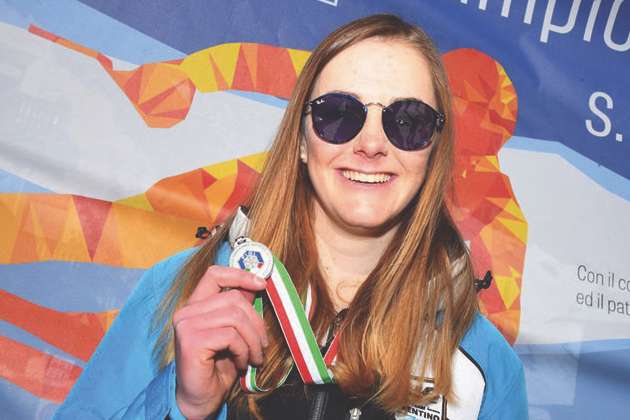 Monica Zanoner vizecampiona talièna joegn La Usc di Ladins Plata